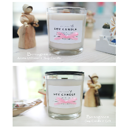 bonogreen soy candle_white