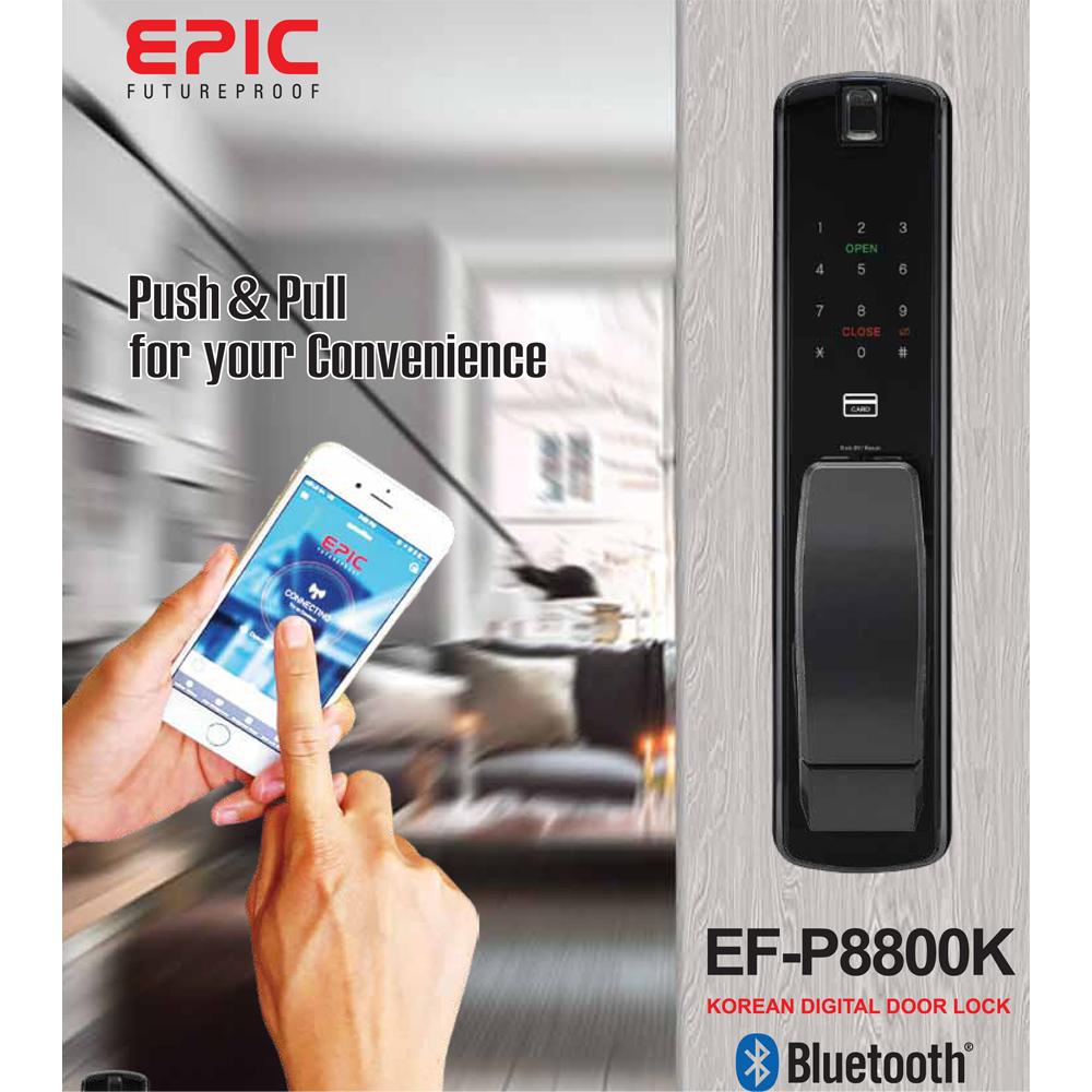 Digital Door Lock PUSH PULL EPIC EF-P8800K