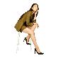full image SUIT HEEL 100% LINEN DOUBLE SUIT