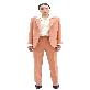 full image SUITHEEL LOOSE FIT BELTED SINGLE SUIT - SALMON