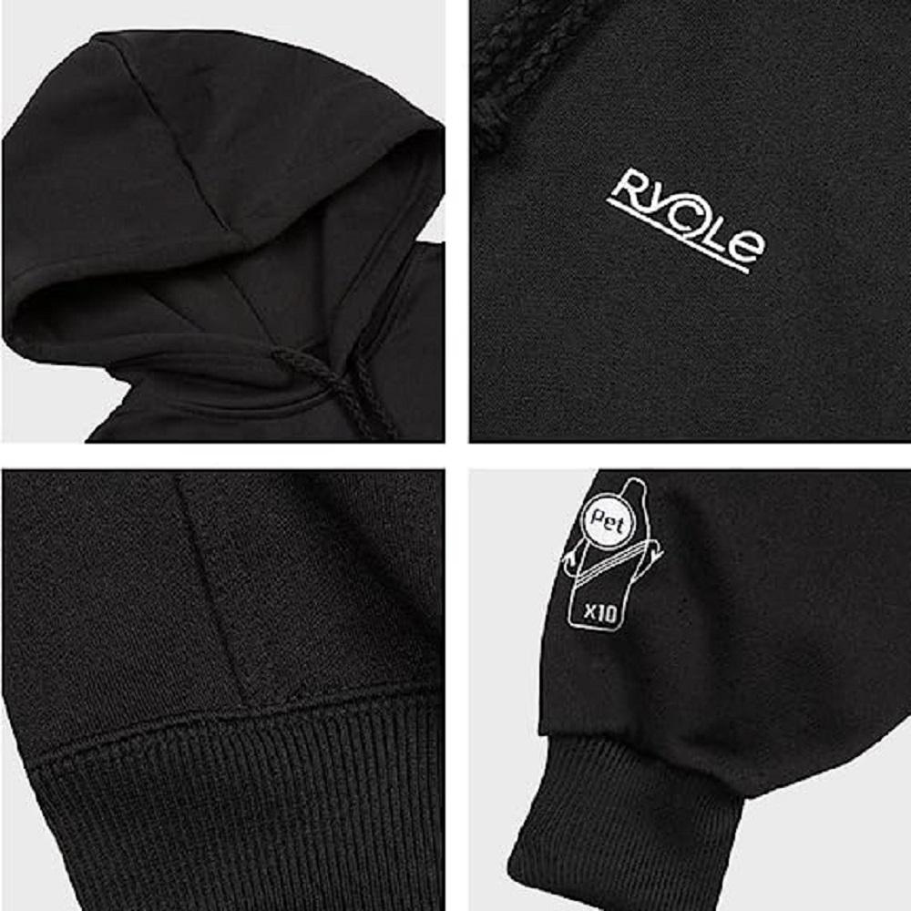 RYCLE Hoodies Recycled Material | Comfortable and Soft Texture of Recyled Polyester Material, Daily