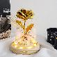 detail image5 LED Gold Rose Glass Dome Mood Lamp Colorful Rose