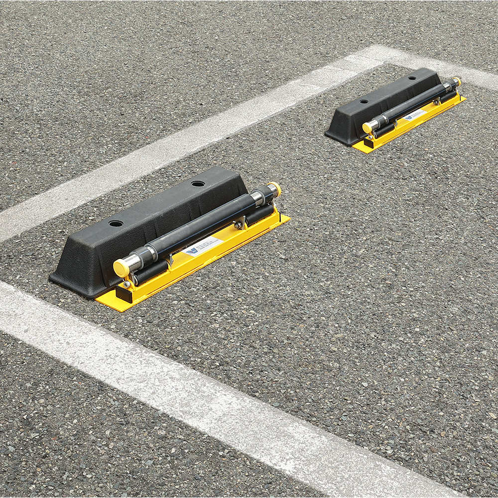 Buffer type vehicle wheel stopper CSJ-N-DB